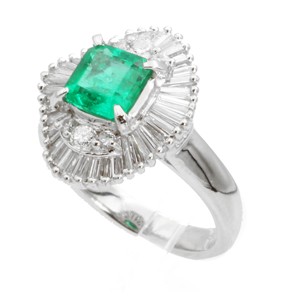 エメラルド ダイヤモンドリング #7