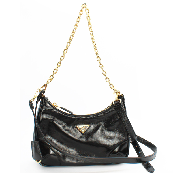 Re-Edition ナプラックパテントレザー ミニバッグ