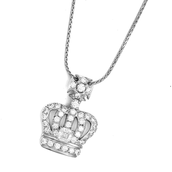 ロイヤル・アッシャー ロイヤル・アッシャー・カット プラチナ ダイヤモンドペンダント