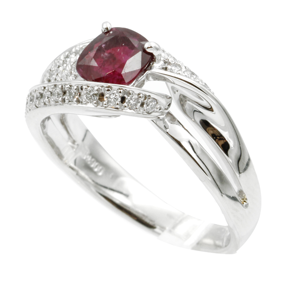 非加熱ルビー ダイヤモンドリング #11