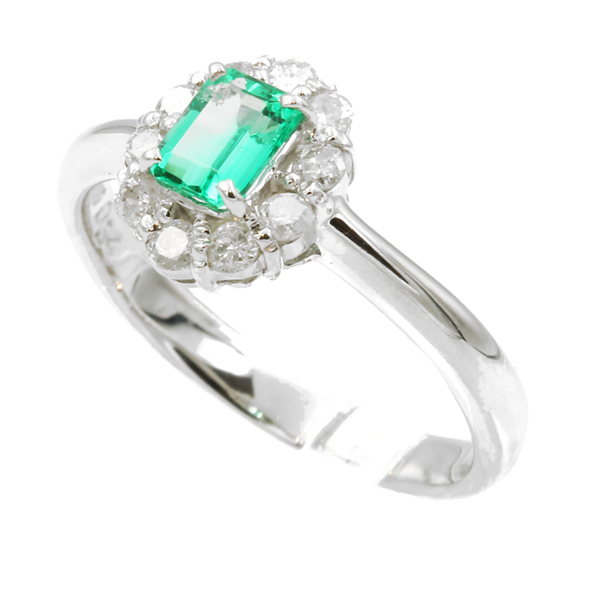 エメラルド ダイヤモンドリング #8